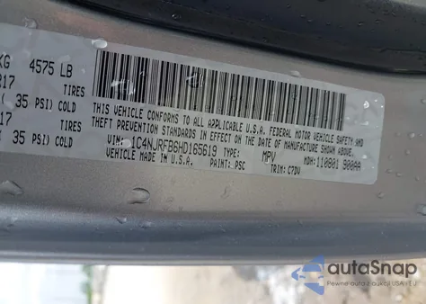 2017 Jeep Patriot Latitude 4X4 z USA, uszkodzony, nr VIN 1C4NJRFB6HD165619